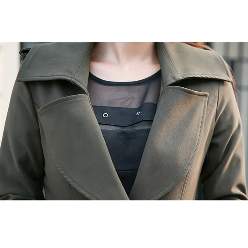 Женское длинное весеннее пальто модная ветровка Осенний Женский Тренч тонкие