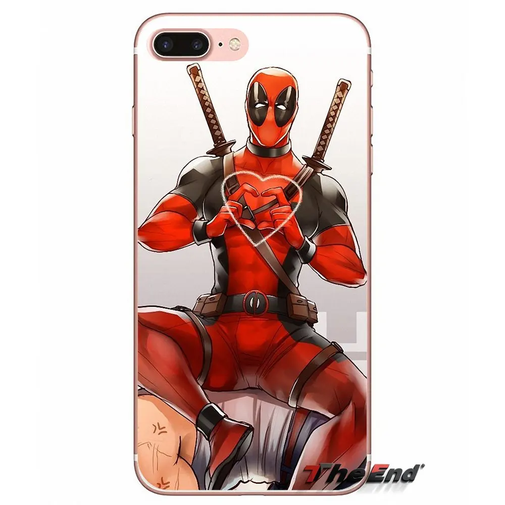 Сверхтонкий чехол для Sony Xperia Z Z1 Z2 Z3 Z5 compact M2 M4 M5 E3 T3 XA Aqua LG G4 G5 G3 G2 Mini Capa Super Cool Marvel Deadpool