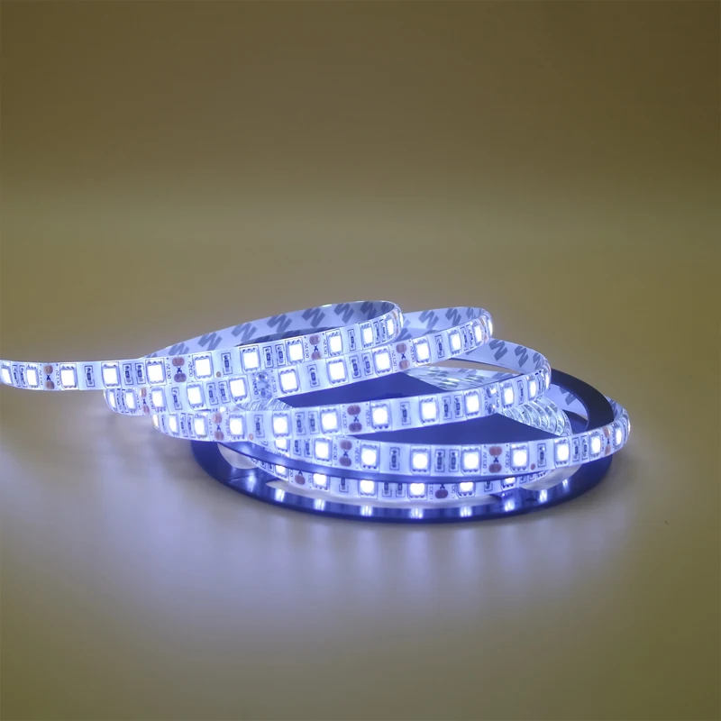 DC 12 в 1/2/3/4/5 М 5050 SMD RGB Светодиодная лента водонепроницаемая гибкая светодиодная