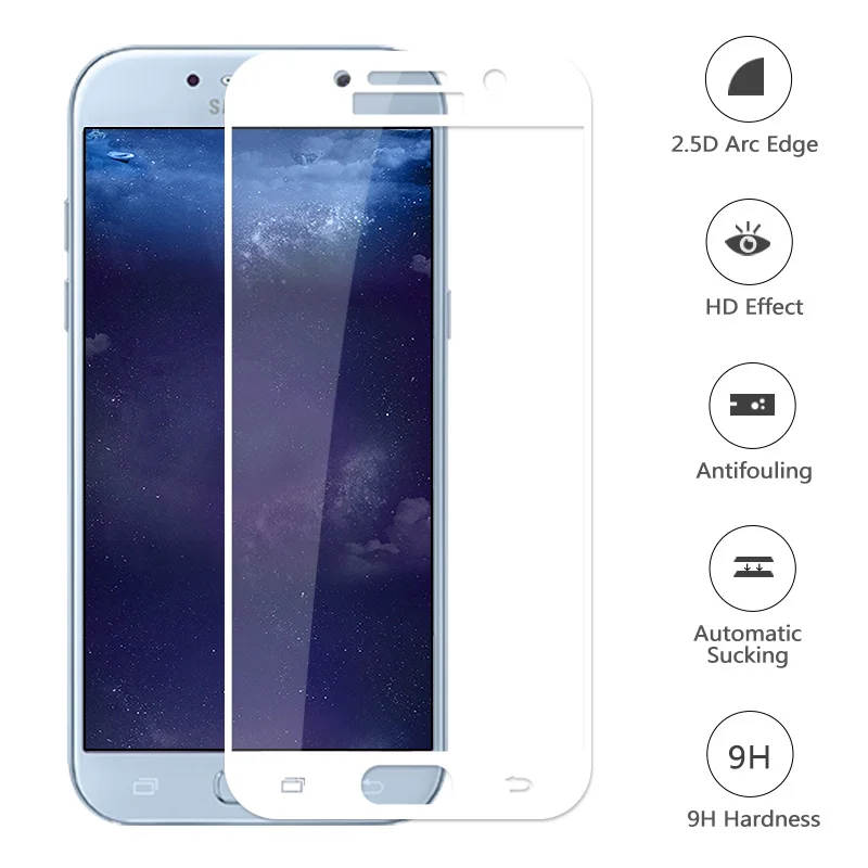 Для Samsung Galaxy A5 2017 A520 Защитная стеклянная пленка Задняя SM A520F закаленная