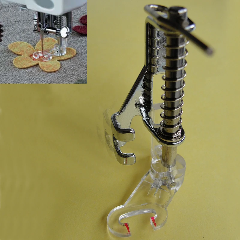 

1Pc Top Quality Metal Plastic Clear Interwoven DIY Sewing Open Free Embroidery Household Multifunction Sewing Machine Foot