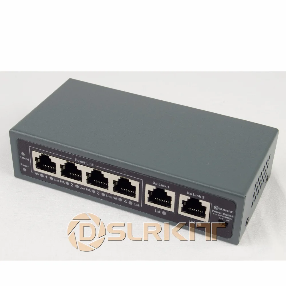 Адаптер питания DSLRKIT 250M 6 портов 4 PoE|power adapter|power injectorpower ethernet |