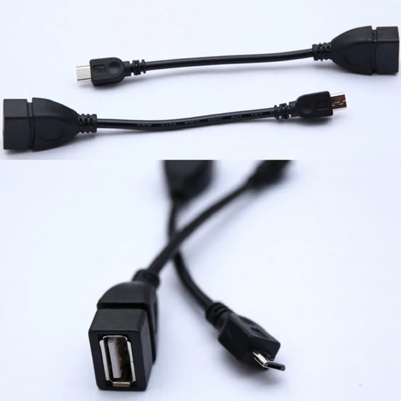 3 шт./лот Micro USB 2,0 A женский в B Мужской конвертер OTG Кабель-адаптер для samsung htc LG