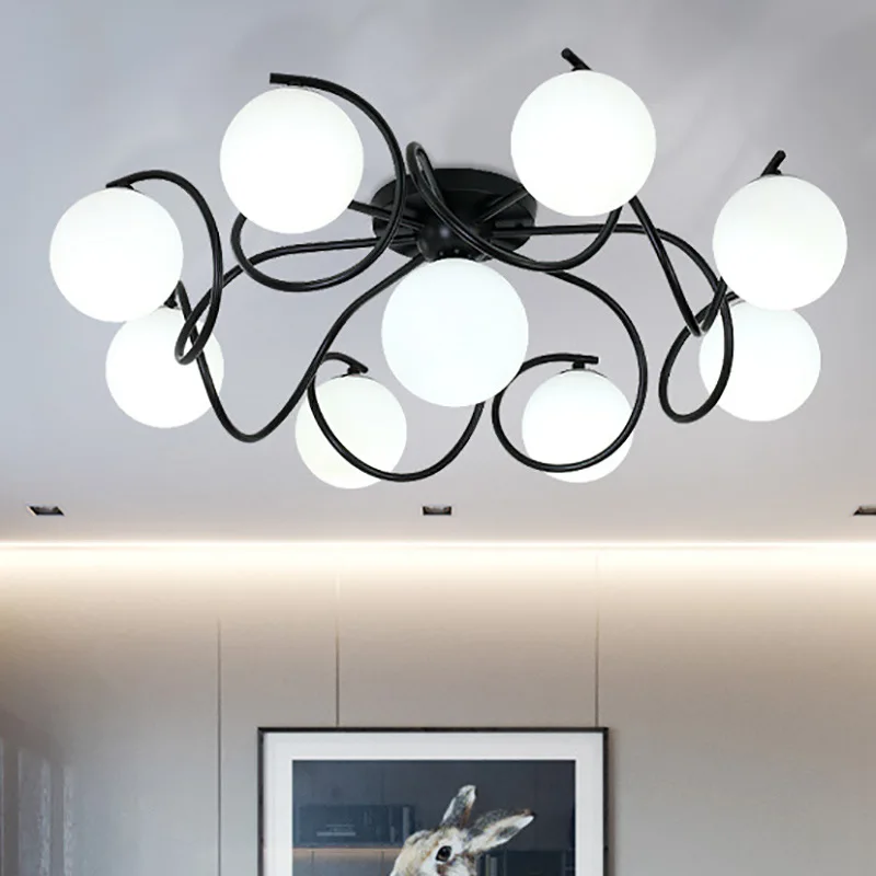 

Скандинавский светодиодный молекулярный светильник, креативный потолочный светильник с шариками, индивидуальное освещение для гостиной, ...