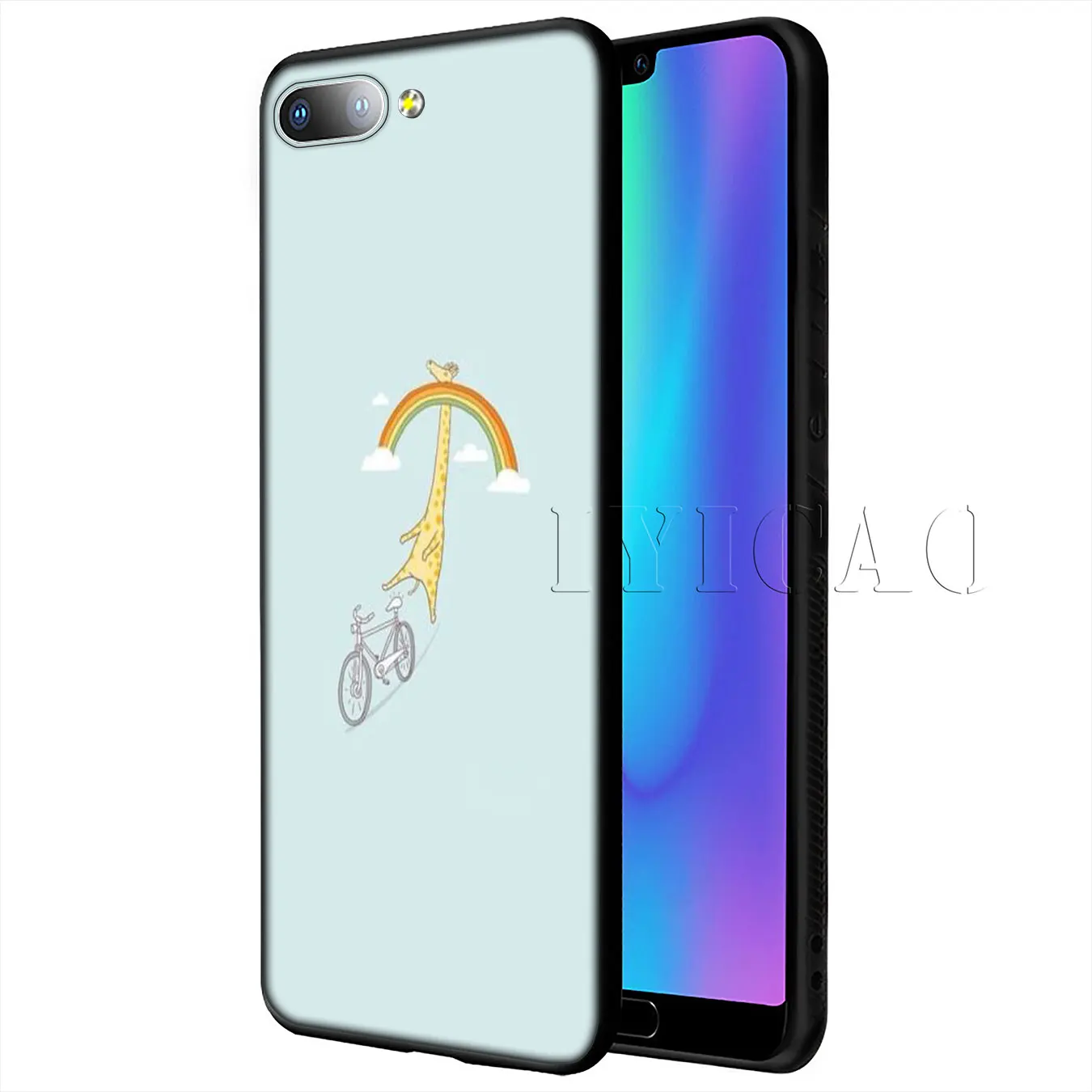 Мягкий чехол для велосипеда IYICAO Coqu Huawei P20 Pro P10 P8 P9 P30 Lite Mini 2017 P Smart 2019 | Мобильные