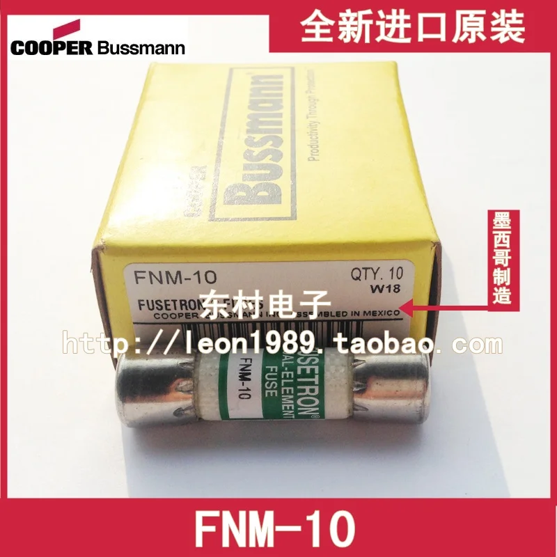 Соединенные Штаты медный предохранитель Bussmann fuse FUSETRON FNM-10 10A 250V | Строительство и