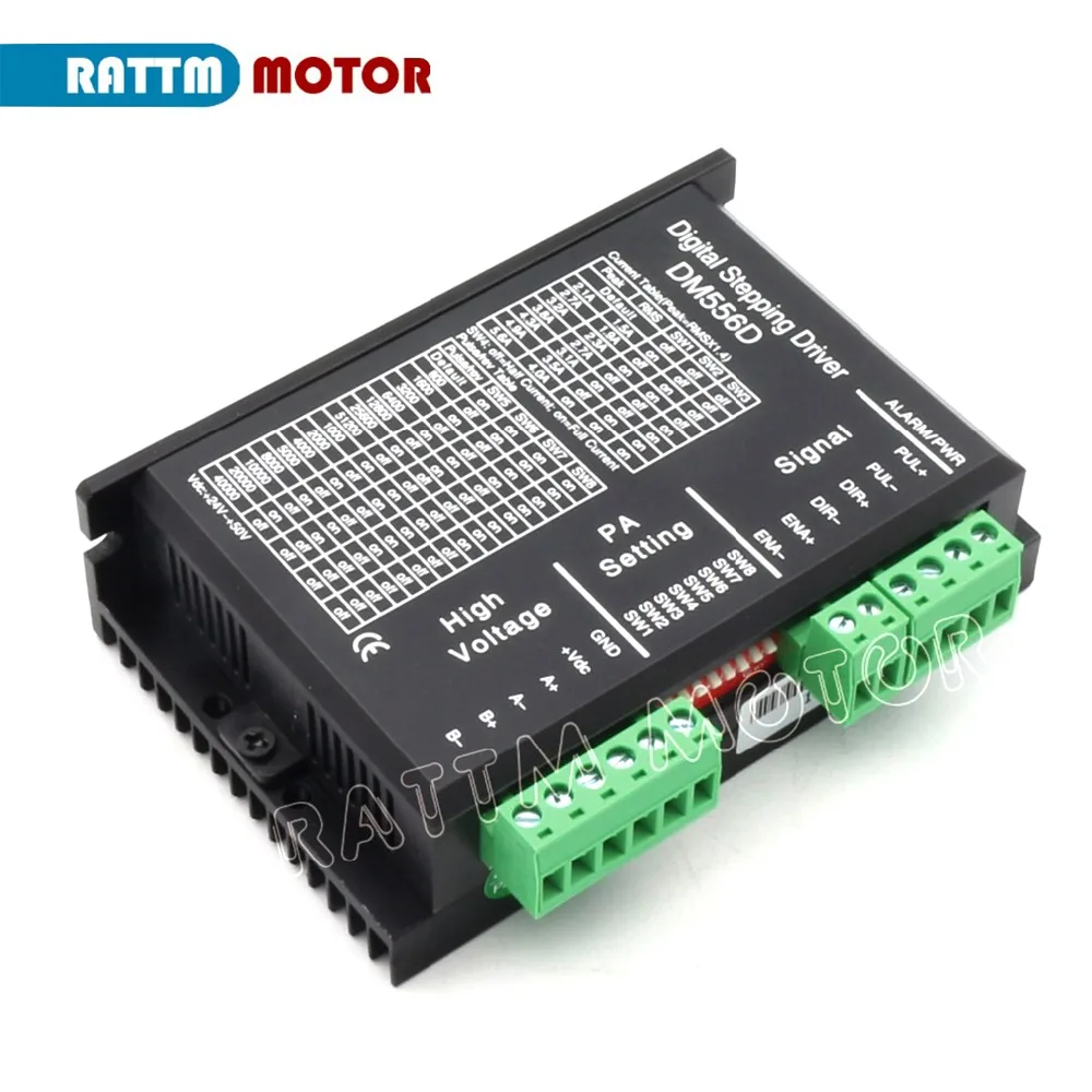 ЕС 4 шт. DM556D 50VDC 5.6A 256 микрошаг высокая производительность цифровой NEMA17/23 шаговый