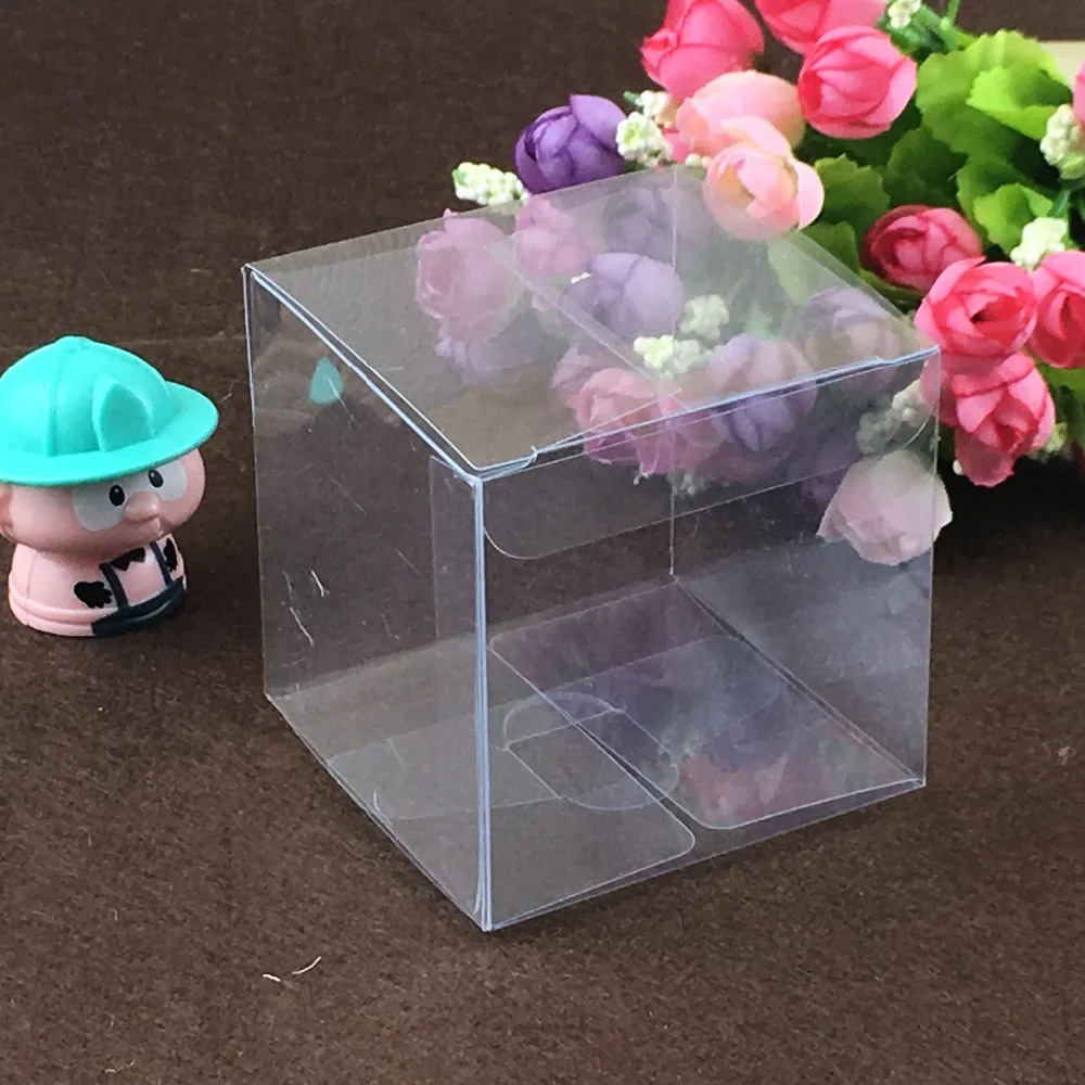 Фото 50 шт 9*9*9 см прозрачные пластиковые ПВХ коробки упаковка для giftchocolatecandycosmeticcakecrafts Дисплей пакет прозрачная коробка №5