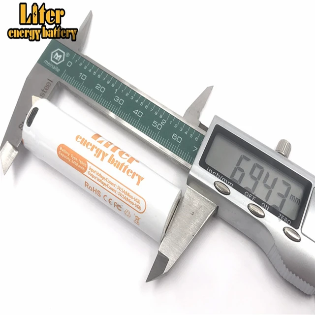 3 7 в 3400 мА/ч литий ионный перезаряжаемый аккумулятор ICR18650 с Micro USB fdual usb внешний