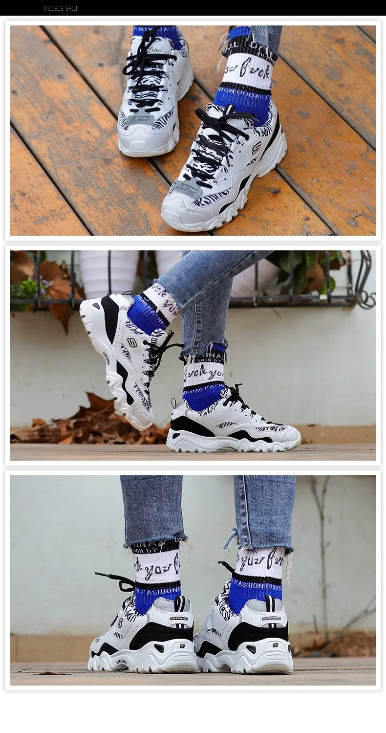 Skechers/Женская обувь; D'lites; повседневная обувь на платформе; женская модная обувь; коллекция года; женская обувь для отдыха на шнуровке; 99999672-BKW