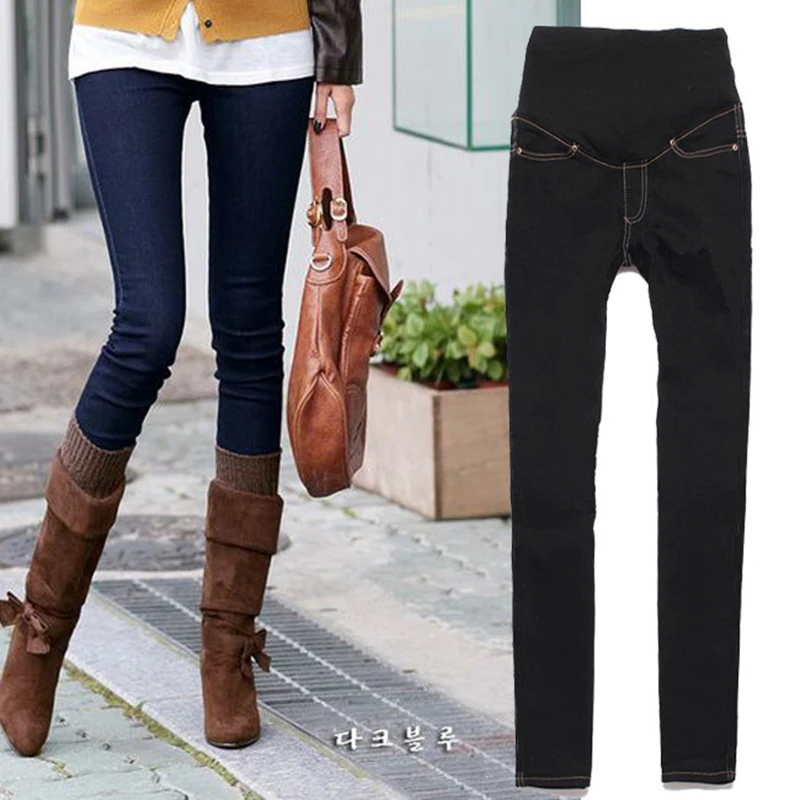 

Maternity Jeans Pants For Pregnant Women Blue Black Denim Maternity Skinny Jeans Pregnant Clothes Pregnancy Belly Jeans