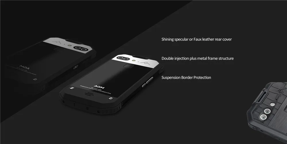 AGM X2 ЕС/SE смартфон LTE Android7.0 6 GB 64 GB IP68 Водонепроницаемый 5," Octa Core 6000 mAh Поддержка NFC GPS OTG Мобильный телефон