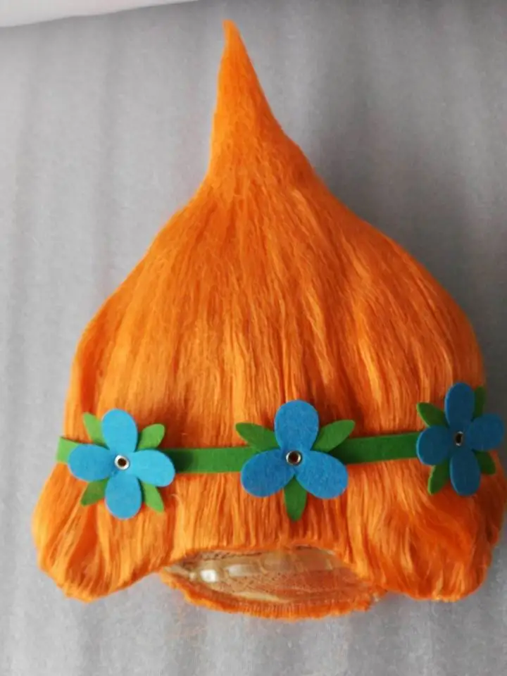 Детский парик тролля Поппи карнавальный костюм на Хэллоуин товары для вечеринок