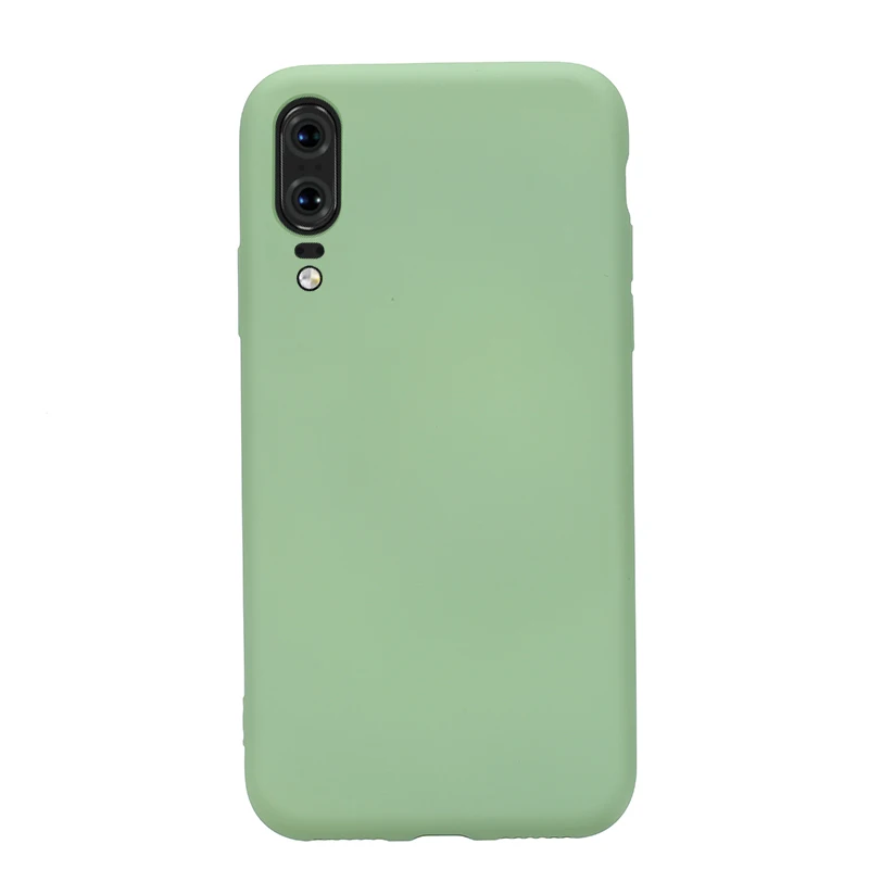 Green Чехол для телефона huawei P30 Lite, мягкая Жидкая силиконовая тонкая задняя крышка Hawei P20 lite mate 20 Pro P20, светильник P 30 Pro, силиконовый чехол - Цвет: Green