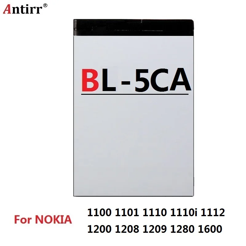 BL 5CA Замена Батарея для Nokia 1100 1101 1110 1110i 1112 1200 1208 1209 1280 1600 Мобильный телефон