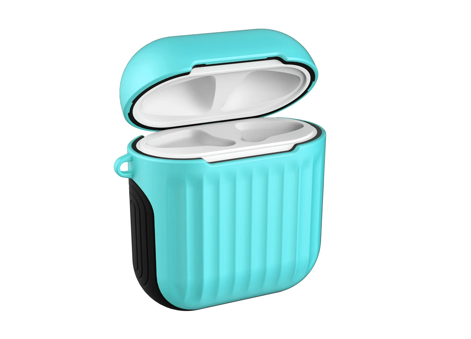 light Blue Чехол для наушников Apple Airpods 1, силиконовый чехол для Airpods 2, проводной зарядный чехол, противоударные сумки для Air Pods 1, 2, чехол - Цвет: light Blue