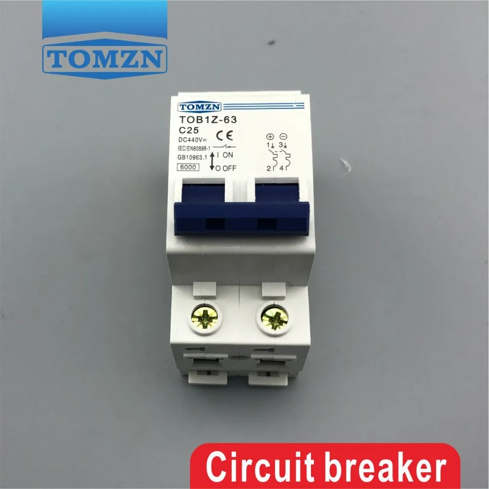 2P 25A DC 440V автоматический выключатель MCB C кривой|circuit breaker mcb|circuit breakermcb circuit |