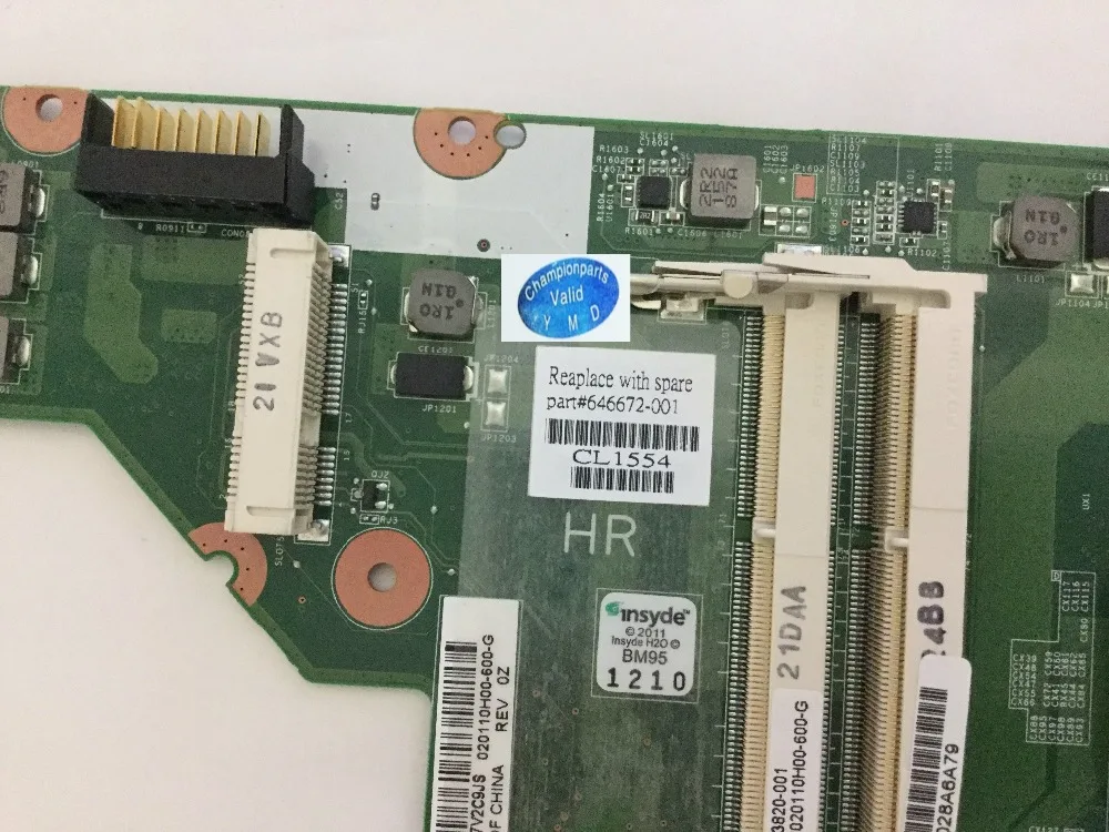 Новый товар 646672-001 (646673-001) материнская плата для ноутбука HP 631 431 HM65 DDR3 (сравните