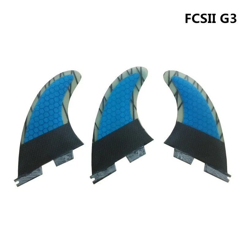 Surf FCS II G5 плавники Quilhas Синий Зеленый Оранжевый плавник сотовый плавник для доски для серфинга FCS2 ласты из углеродного волокна - Цвет: Тёмно-синий