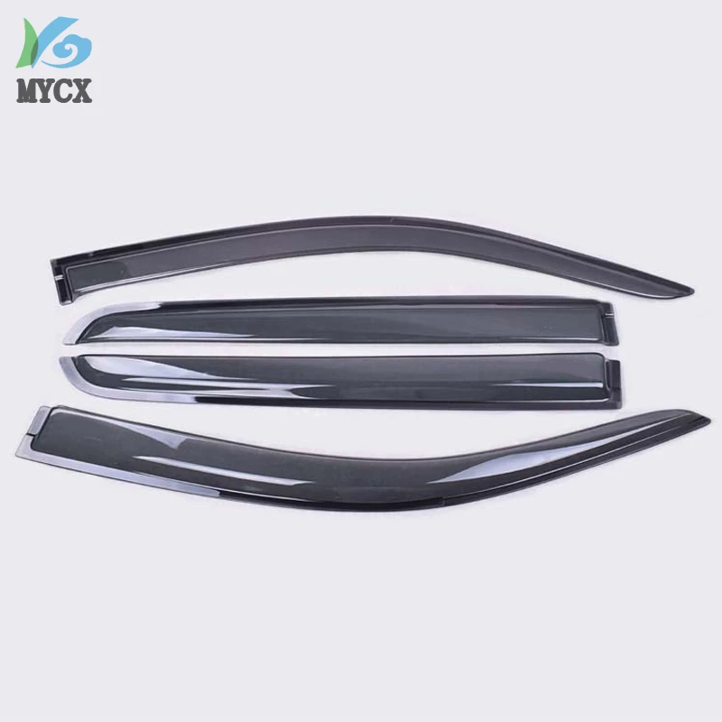 

Car wind deflector ABS injection window deflector visor vent rain sun guard for toyota hilux revo 2015 2016-2019 hilux visors