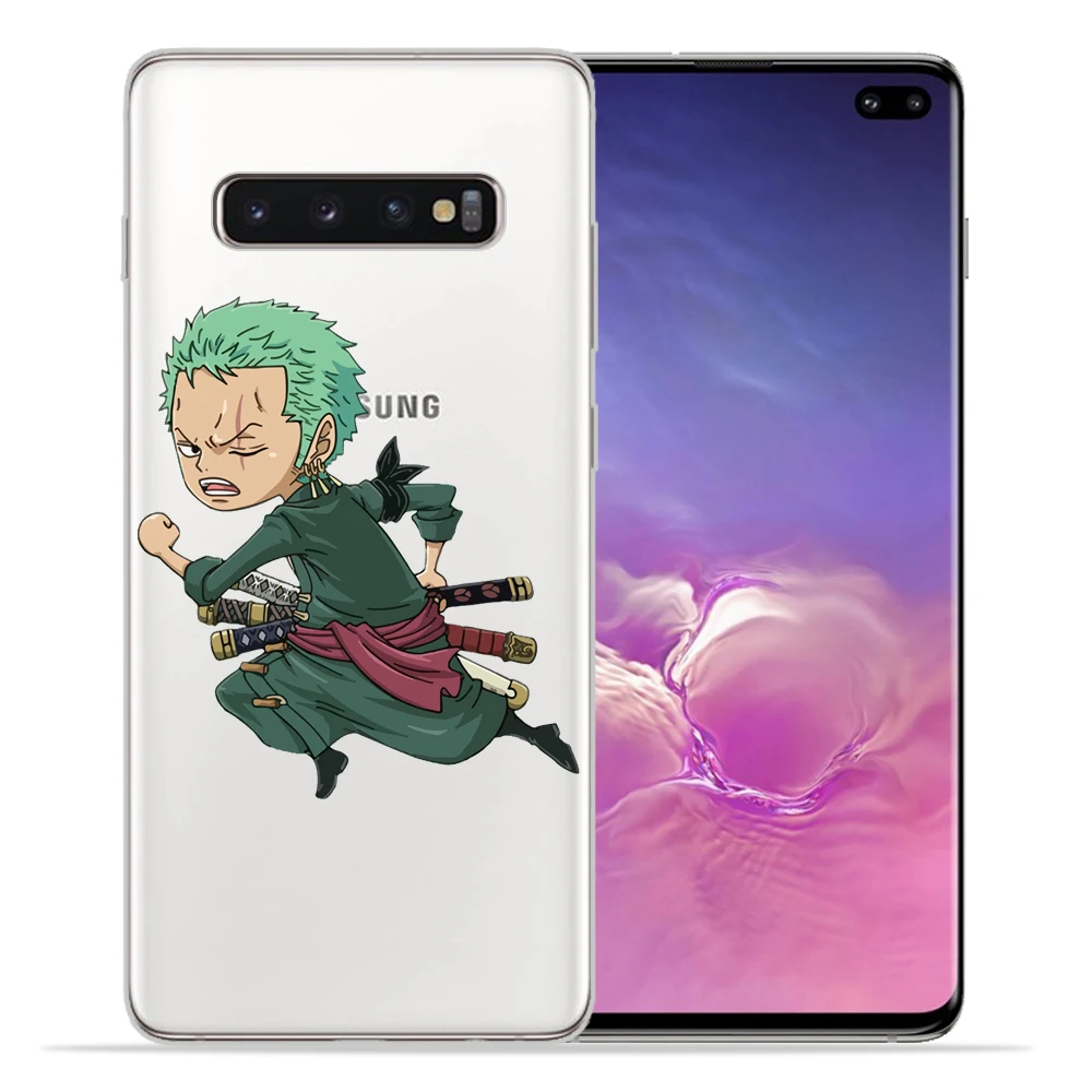 Одна деталь для крышки samsung Galaxy S9 S10 S8 плюс S7 S6 край чехол японского аниме коллаж Луффи Coque основа чехол для телефона