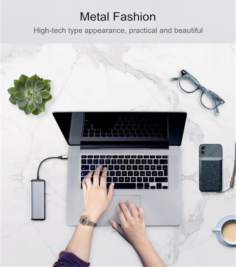 Xiaomi Mijia hagios 6 в 1 type-c к Hdmi Usb 3,0 устройство для чтения карт SD TF Pd зарядный адаптер концентратор для Iphone мобильного телефона