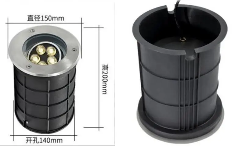 ONDENN водонепроницаемый 5x2W 10W LED подземный свет в земле похороненный сад двора Путь