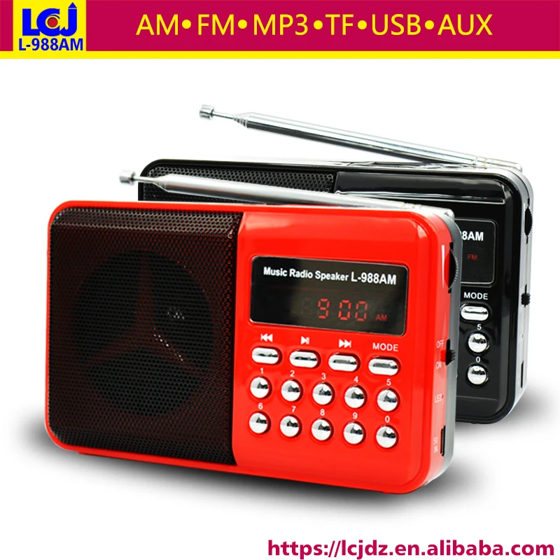 10 шт. L 988AM TF micro SD звуковая карта USB музыкальный плеер AUX в портативный мини динамик
