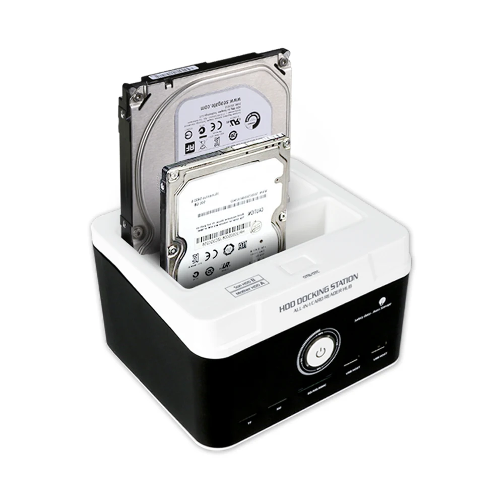 USB 3,0 для SATA жесткий диск чехол двойной отсек внешний HDD док-станция для 2,5 3,5 HDD/SSD M2 TF SD слот жесткий диск