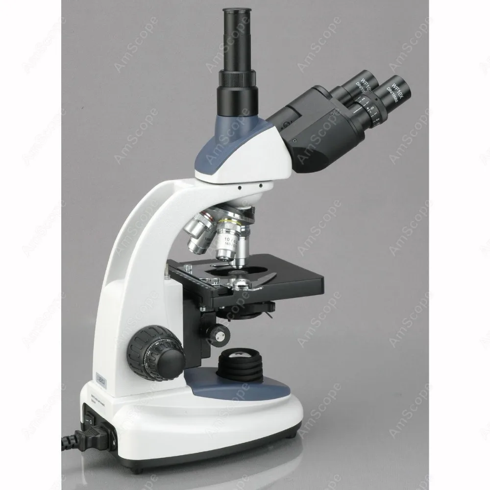 Тринокулярный составной Микроскоп AmScope поставки 40X 2500X 3 Вт светодиодный с