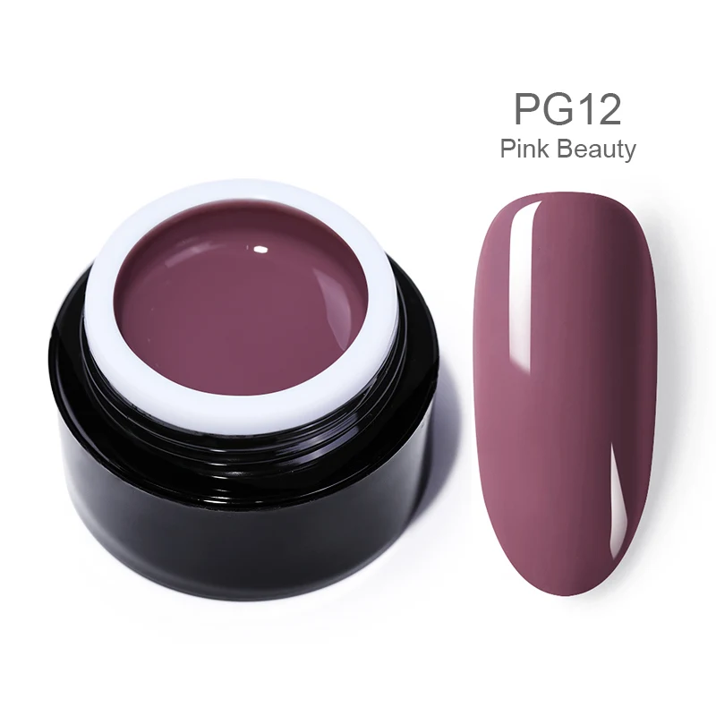 BP-PG12 BORN PRETTY для нанесения УФ-геля лак для ногтей линия 2 в 1 блеск 3D резной УФ гель Lacque белый розовый отмачиваемый УФ-гель для ногтей - Цвет: BP-PG12