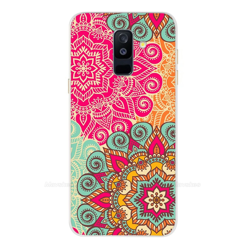 39 Силиконовый чехол для samsung Galaxy A6, прозрачный мультяшный Мягкий ТПУ чехол для телефона s, задняя крышка для samsung Galaxy A6 A 6 Plus - Цвет: 39