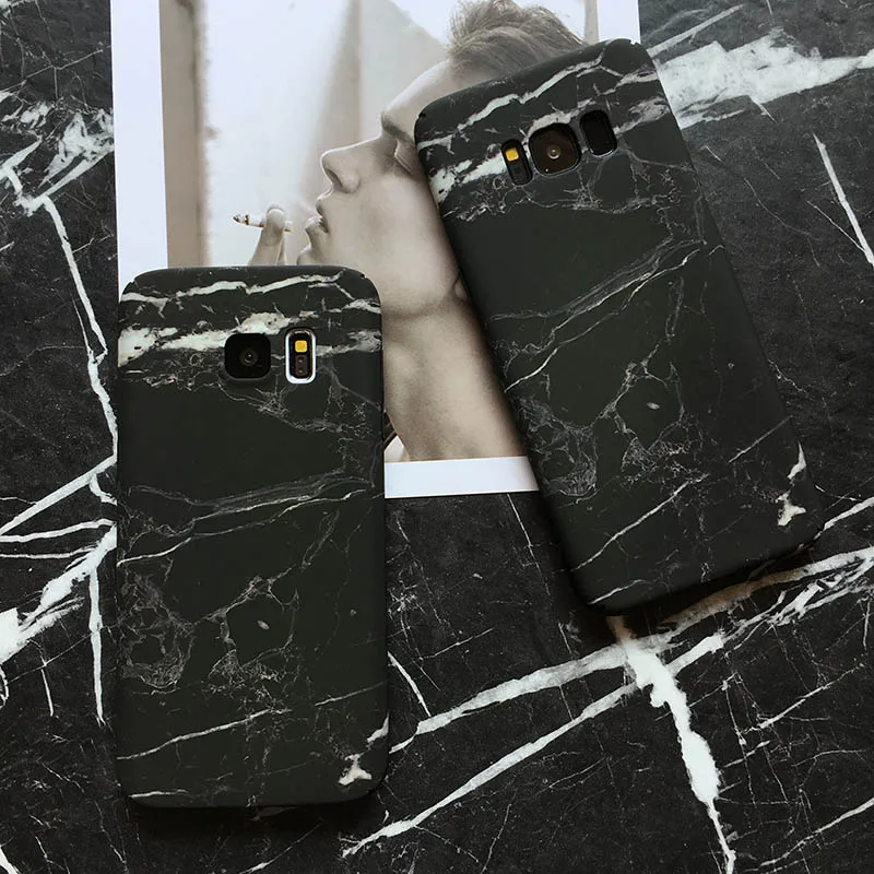 CAPAME For Samsung Galaxy S8 S7 Edge Case Luxury Marble Protective Phone Cases Plus Note 8 Cover |