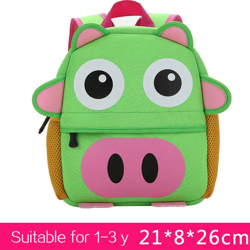 3D милые животные дизайн рюкзак дети школьные сумки с рисунком для девочек и
