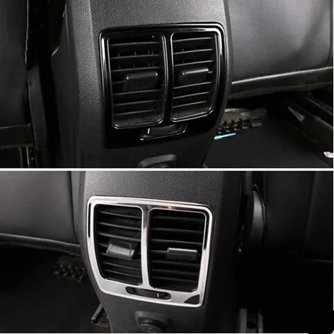 

Emaicoca Стайлинг автомобиля из нержавеющей стали Задняя Крышка вентиляционного отверстия декоративная крышка отделка стикер для ford Kuga Escape ...