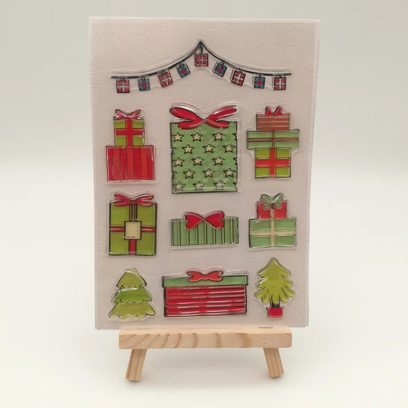 Подарочная коробка прозрачный трафарет для скрапбукинга сделай