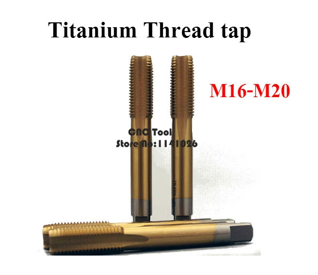 Новинка 1 шт. M16/M16 * 1/M16*1 5/M18/M18*1 5/M20/M20 5 титановый винт с прямым желобом Резьбовая