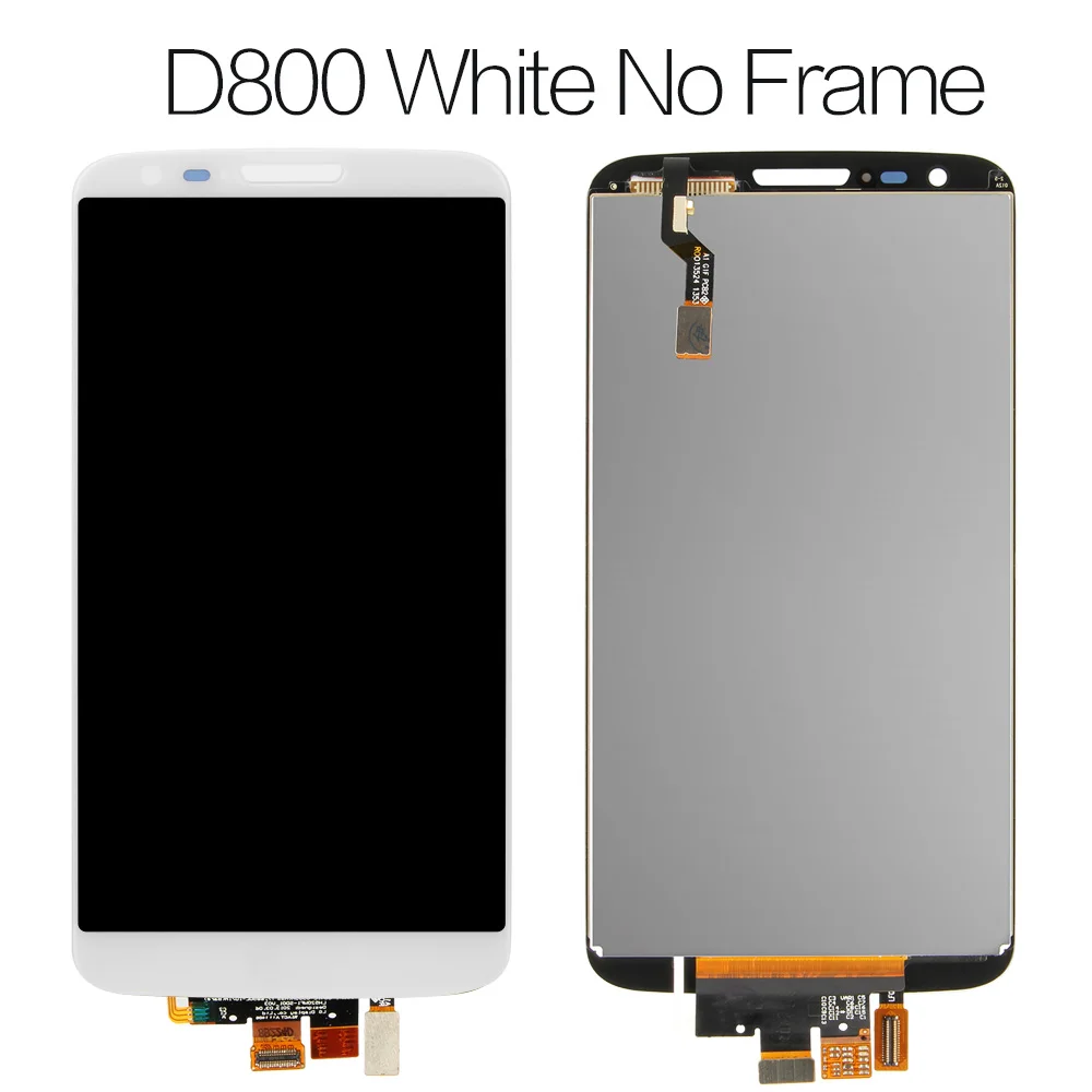 D800 White 5,2 ''для LG G2 ЖК-дисплей сенсорный экран для LG G2 ЖК-дисплей D800 D801 D802 D805 D803 VS980 F320 LS980 ЖК-замена - Цвет: D800 White