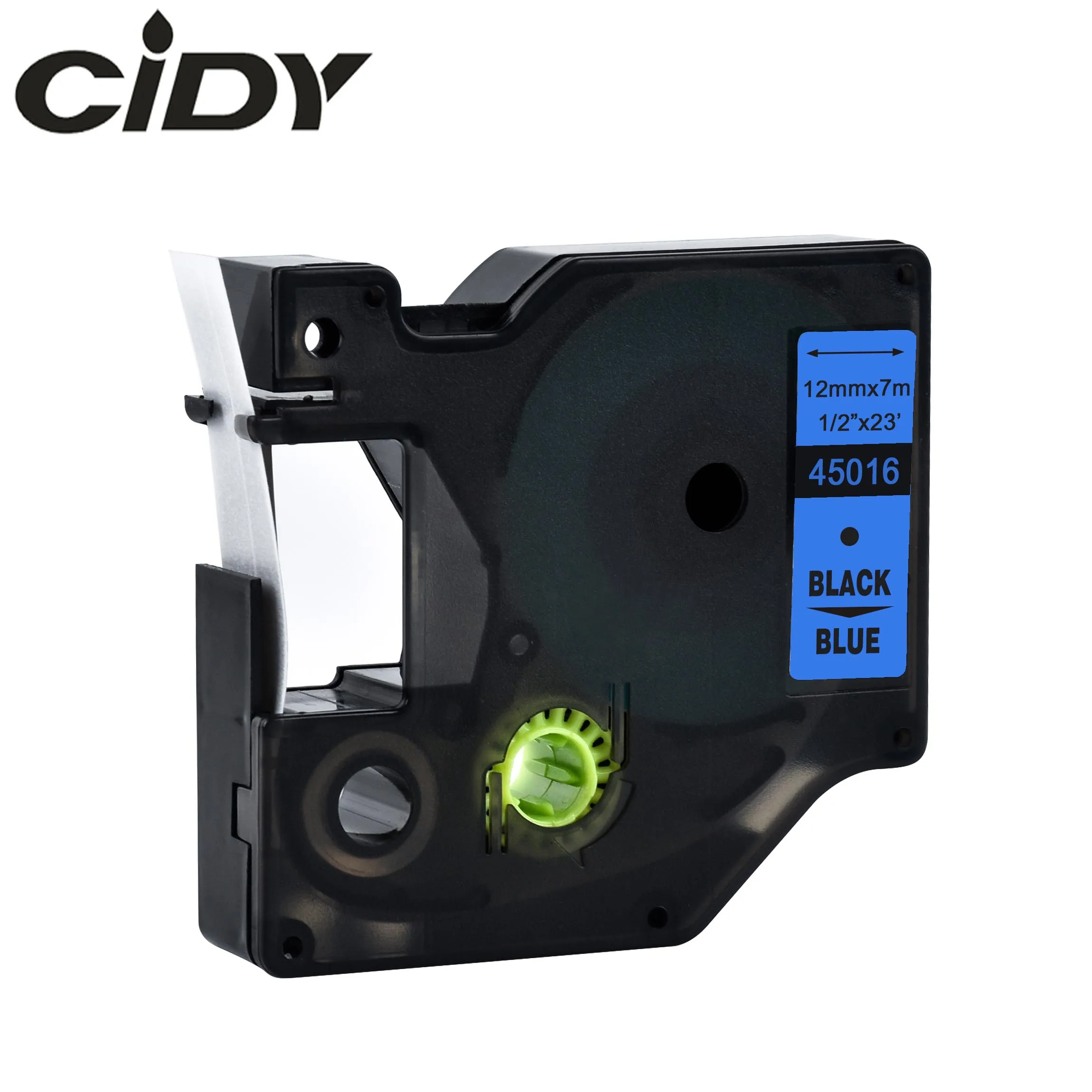 CIDY 45013 совместимый с Dymo D1 12 мм 6 мм 9 мм 19 мм лента для маркировки черный на белом этикетке ленты для Dymo Label Manager LM160 280 Dymo PNP - Цвет: 12mm black on blue