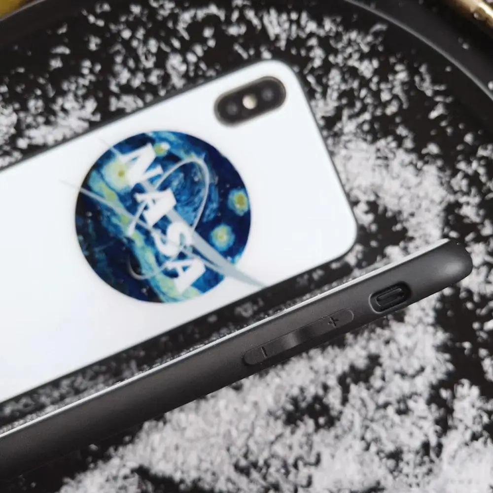 Корейский стиль живопись планета Телефон чехол для iPhone 6 7 8 6S Модный стеклянный