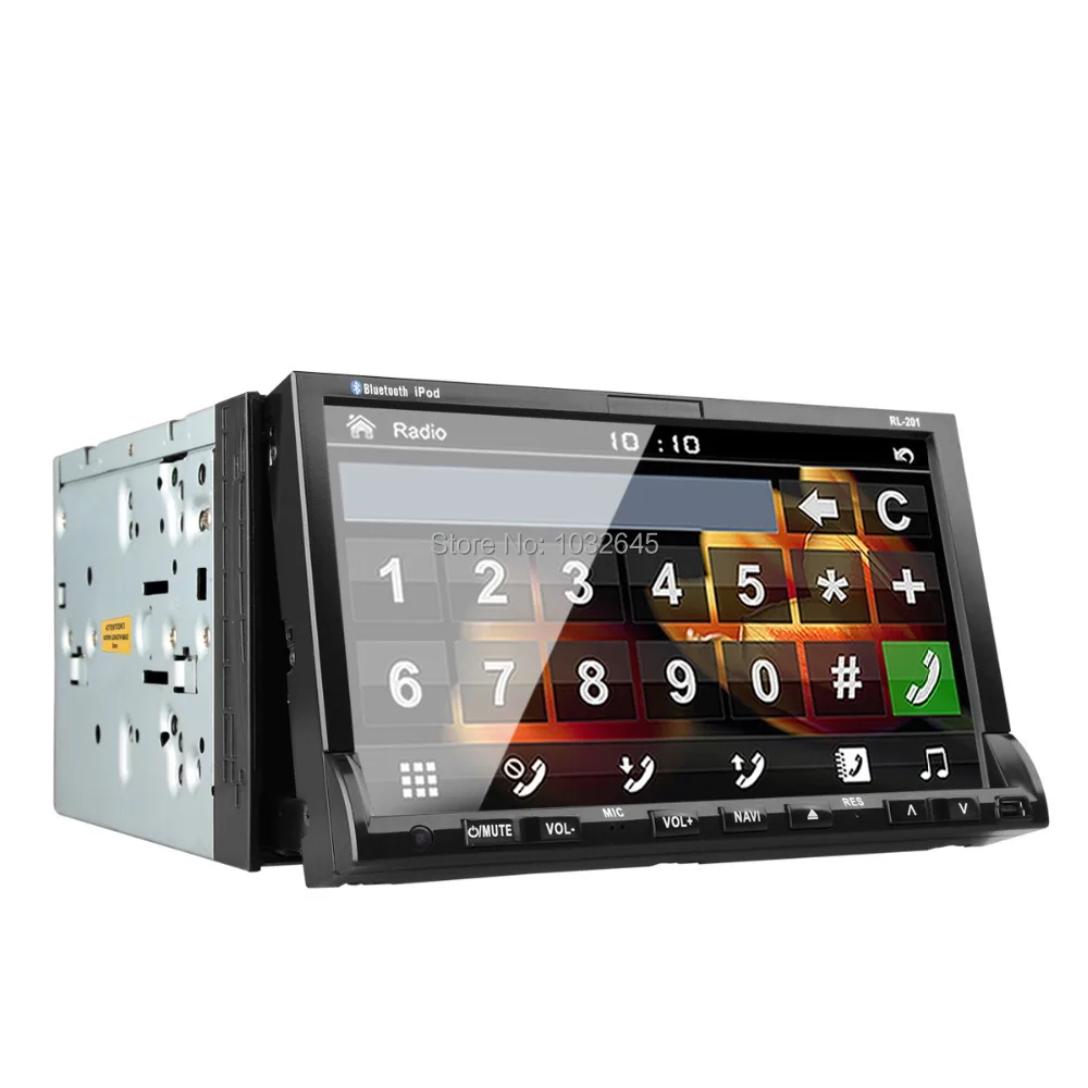 Бесплатная камеры 2DIN автомобильный GPS Bluetooth радио USB / SD автомобиля универсальный