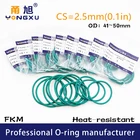 Уплотнительные кольца Green FKM, 3 шт.лот, флюоровые резиновые уплотнительные кольца cs2.5 мм OD414243444546474850*2,5 мм, уплотнительные кольца, уплотнительные кольца, шайба fkm