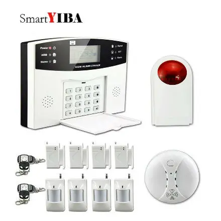 SmartYIBA GSM сигнализация детектор дыма датчик движения дверь открытое напоминание