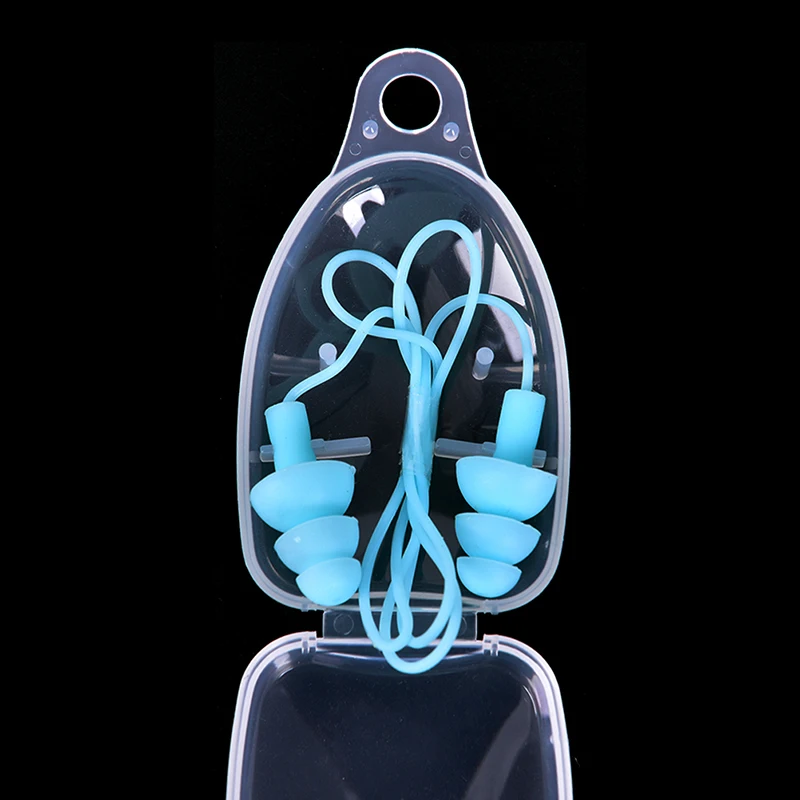 light blue 1 шт Универсальные Мягкие силиконовые плавающие Заглушки для ушей, аксессуары для бассейна, водные виды спорта, плавающие затычки для ушей - Цвет: light blue