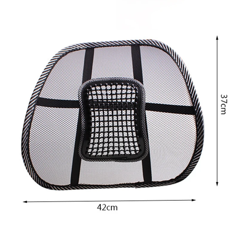 37*42CM Leather Lumbar Support Summer Car Cool Massage Cushion Health Care Waist Tournure | Автомобили и мотоциклы