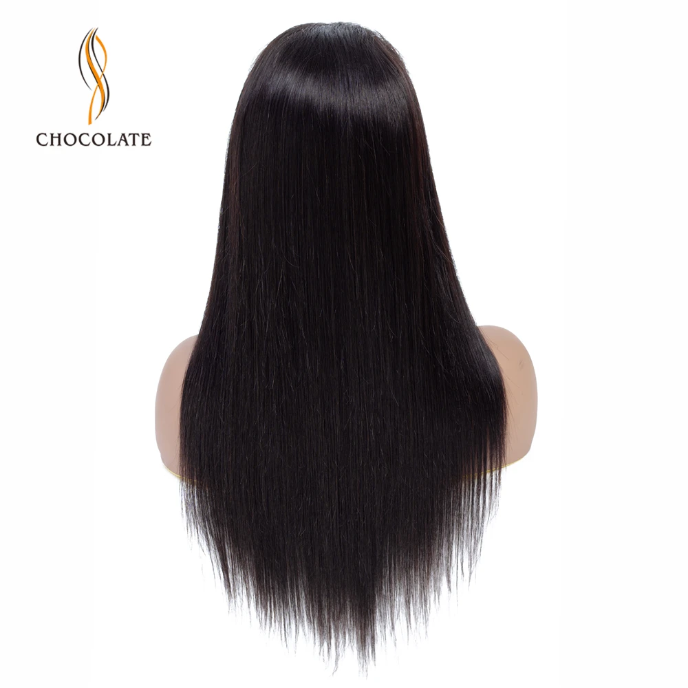 360 фронтальные человеческие волосы парики Remy длинные перуанские прямые шнурка