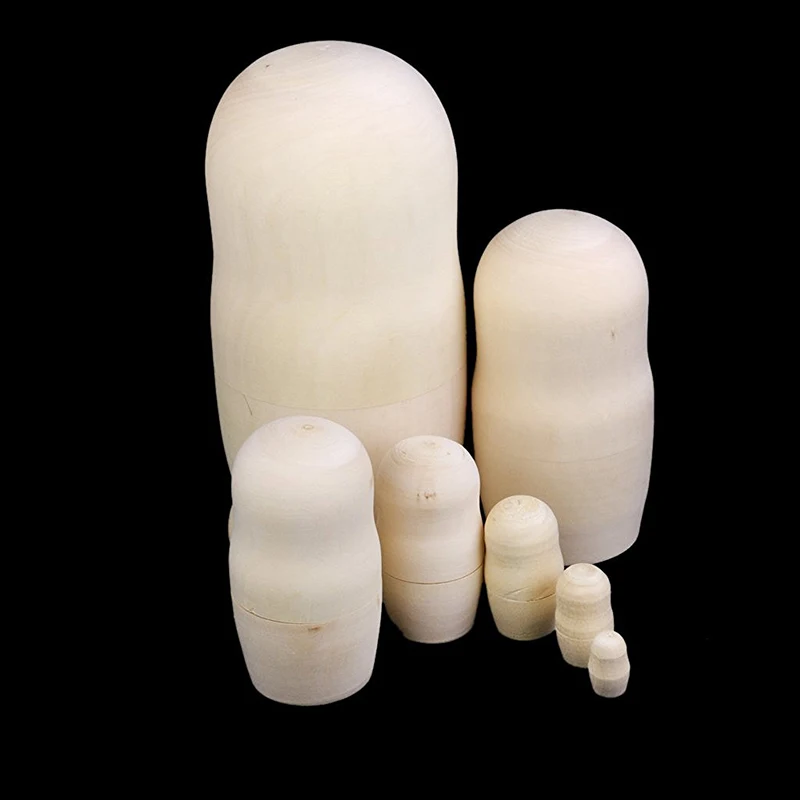 Горячая Распродажа 7 шт./компл. ручная роспись неокрашенные деревянные