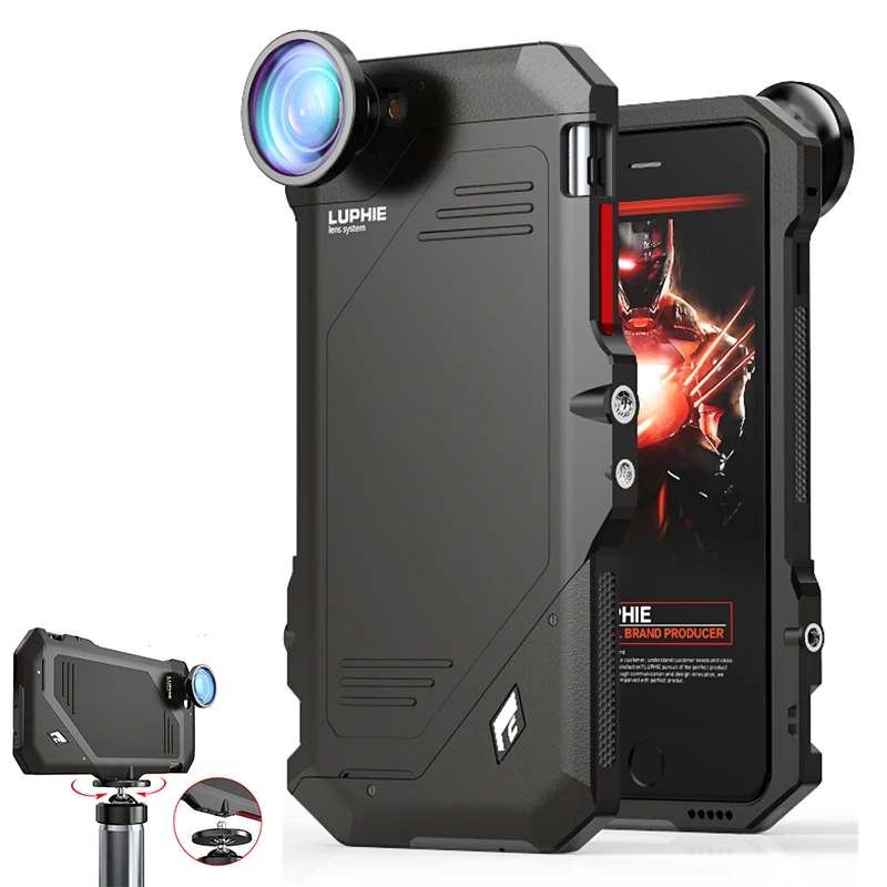 Противоударный призма рыбий глаз Широкий формат объектив чехол для iPhone 6/6S плюс 4