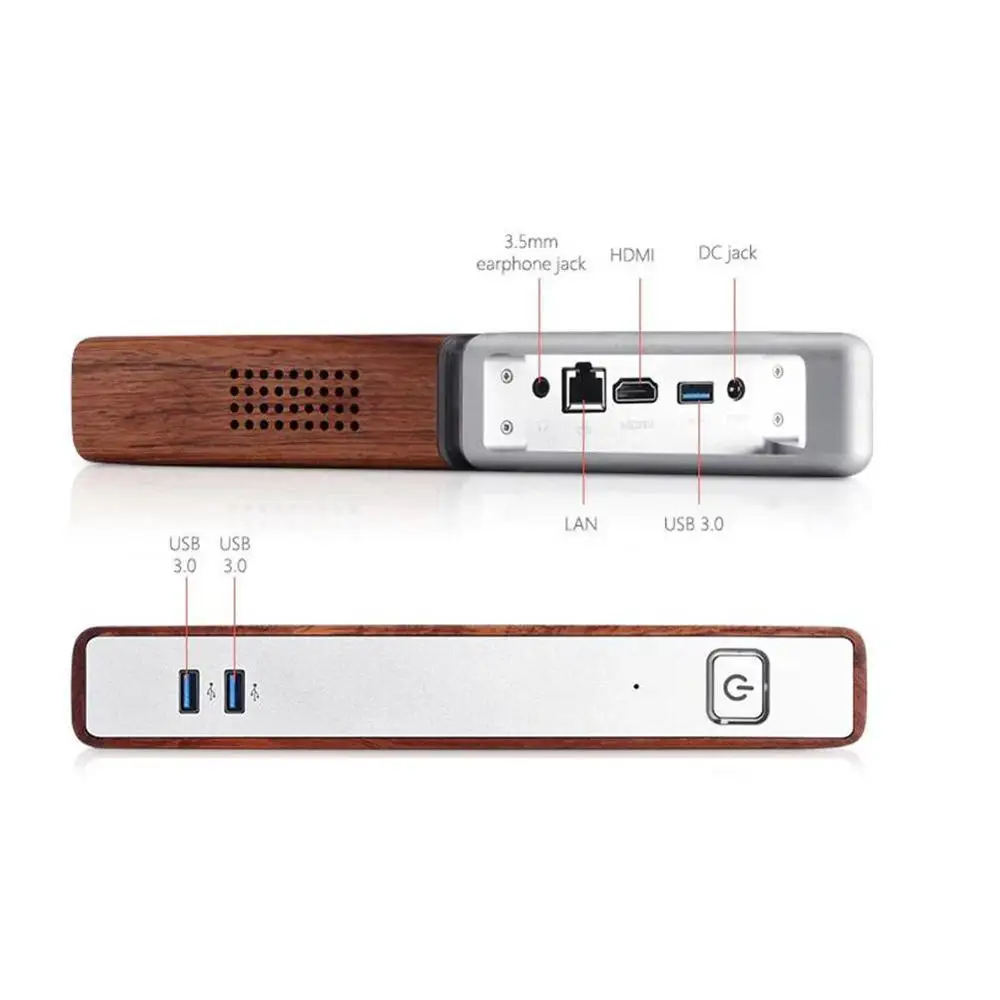 Мини ПК Acute Angle Intel Apollo lake Celeron N3450 8 ГБ ОЗУ 64 Гб EMMC + 128 SSD 2 4G 5G Wifi Bluetooth 1000M LAN Smart TV BOX|Мини
