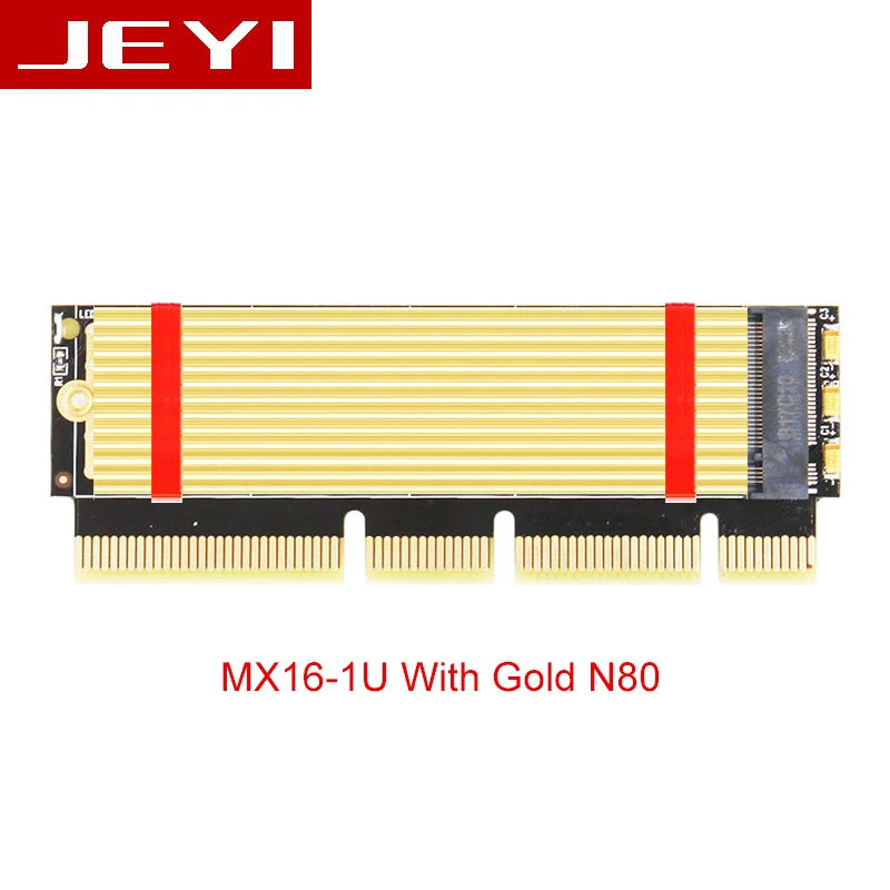 Белый JEYI MX16-1U M.2 NVMe SSD NGFF для PCI-E 3,0X4X8X16 адаптер M ключ интерфейсная карта m.2 полная скорость поддержка PCI Express 2230-2280 - Цвет: Белый